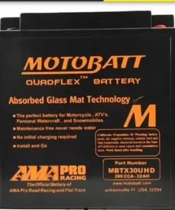 Bình ắc quy 30 motobatt 12-21a cca 310 30uhd cho touring mbtx30uhd