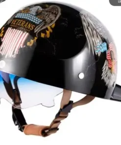 Mũ bảo hiểm 1/2 gangster loại có kính custom paint